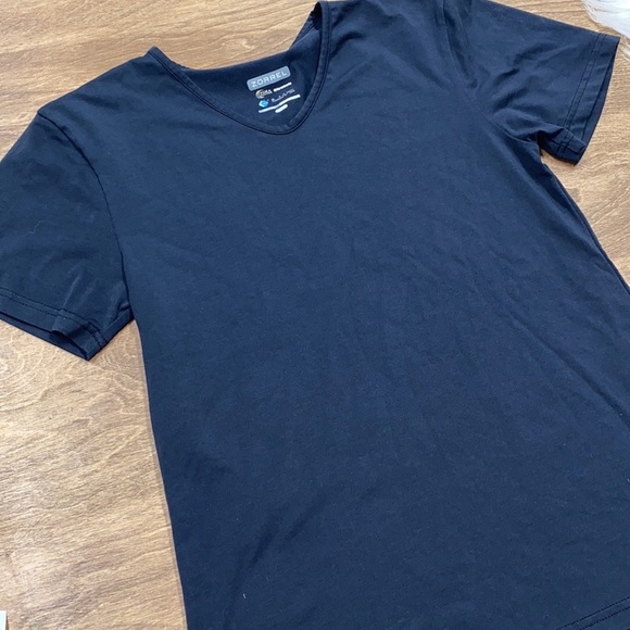 Zorrel size small black pima cotton athletic top - Picture 2 of 3